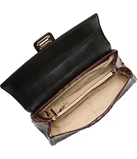 BRAHMIN Towers Collection Cherry Lacquer Dayan Satchel Bag