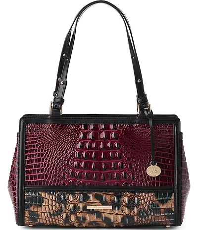 BRAHMIN Towers Collection Cherry Lacquer Josette Tote Bag