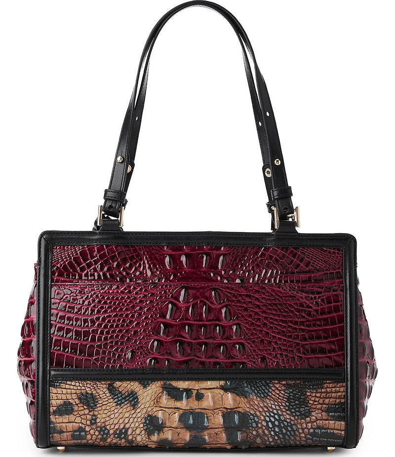 BRAHMIN Towers Collection Cherry Lacquer Josette Tote Bag