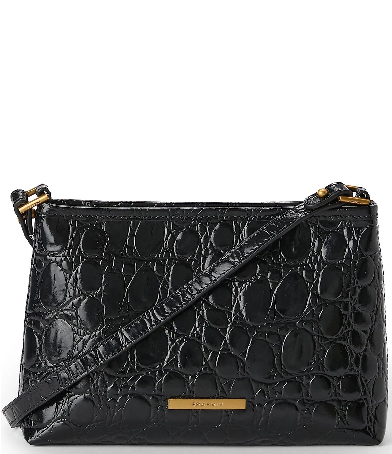 BRAHMIN Vanderbilt Collection Black Lorelei Shoulder Bag