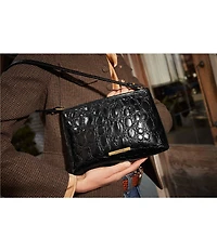 BRAHMIN Vanderbilt Collection Black Lorelei Shoulder Bag