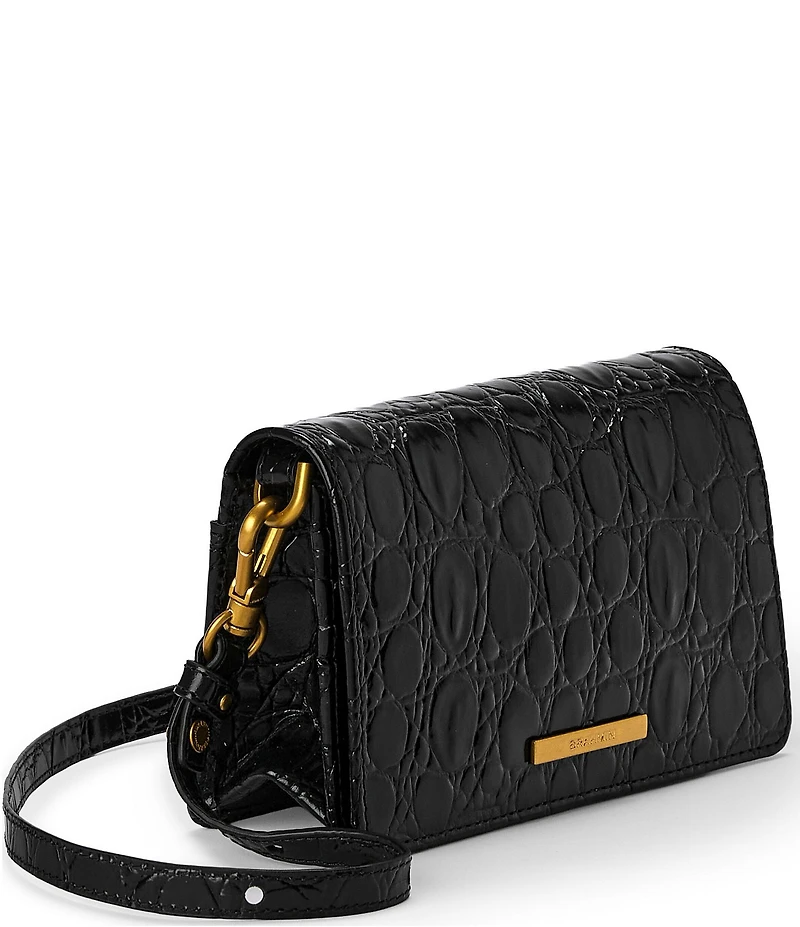 BRAHMIN Vanderbilt Collection Black Minuette Crossbody Bag