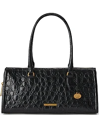 BRAHMIN Vanderbilt Collection Black Sophia Satchel Bag