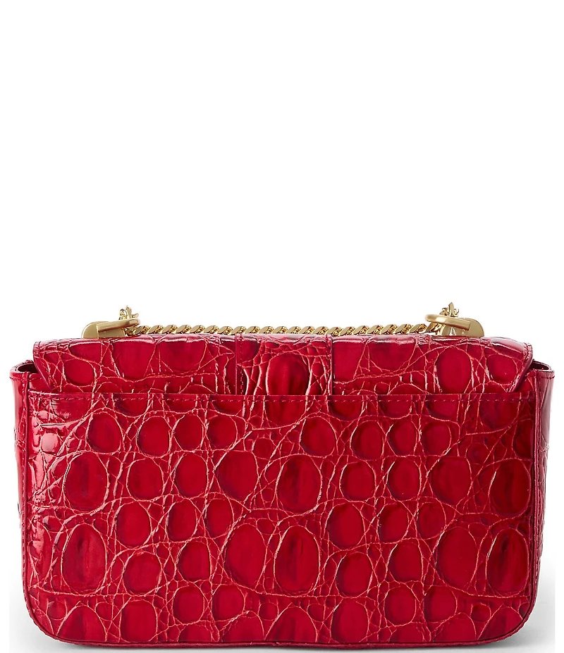 BRAHMIN Sriracha Vanderbilt Collection Rosa Belt Buckle Crossbody Bag