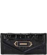 BRAHMIN Veronica Black Castle View Envelope Wallet