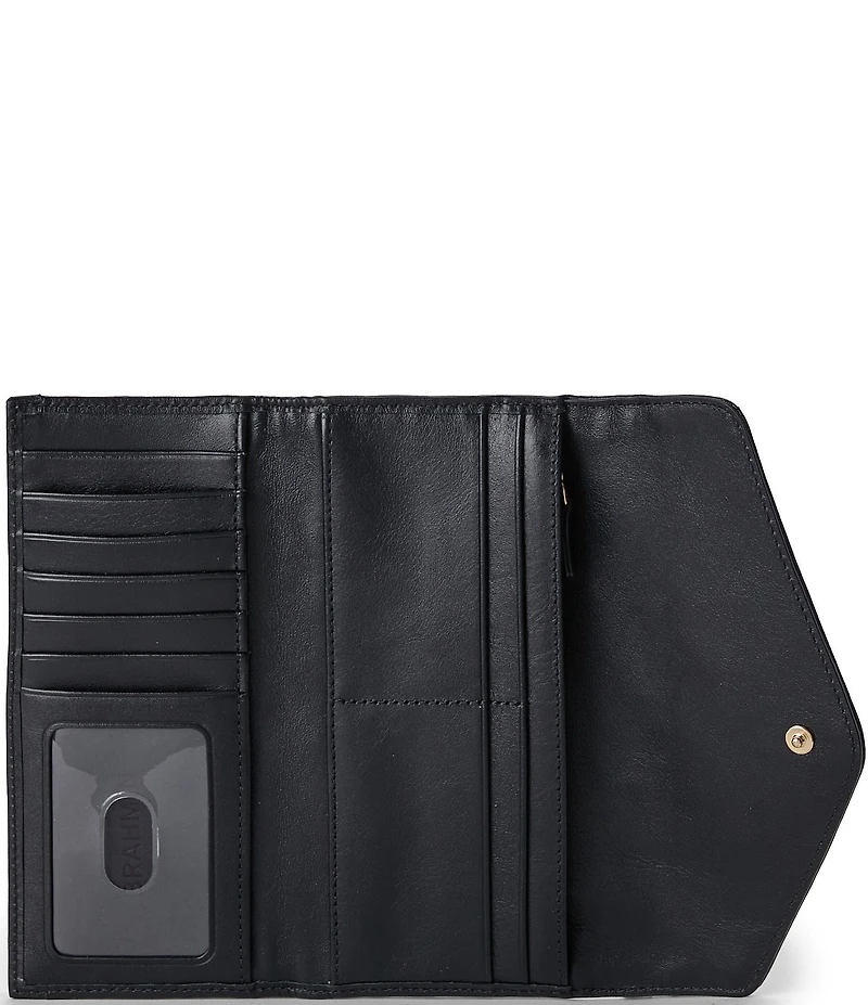 BRAHMIN Veronica Black Castle View Envelope Wallet