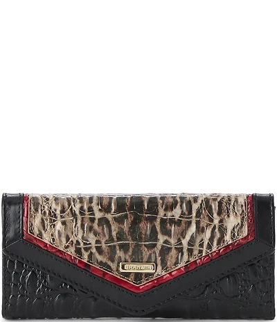 BRAHMIN Veronica Calgary Collection Ocelot Animal Print Wallet