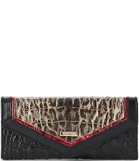 BRAHMIN Veronica Calgary Collection Ocelot Animal Print Wallet