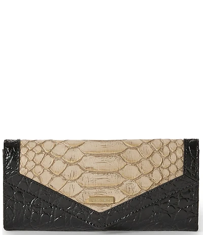 BRAHMIN Veronica Melbourne Collection Multi Snake Print Wallet