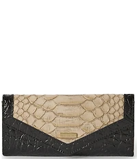 BRAHMIN Veronica Melbourne Collection Multi Snake Print Wallet