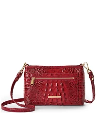BRAHMIN Vida Melbourne Collection Volcanic Red Crossbody Bag
