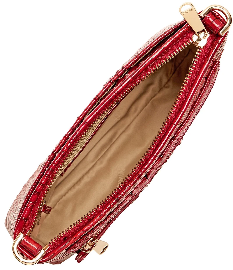 BRAHMIN Vida Melbourne Collection Volcanic Red Crossbody Bag