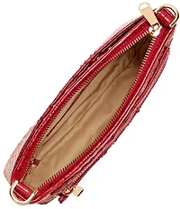BRAHMIN Vida Melbourne Collection Volcanic Red Crossbody Bag