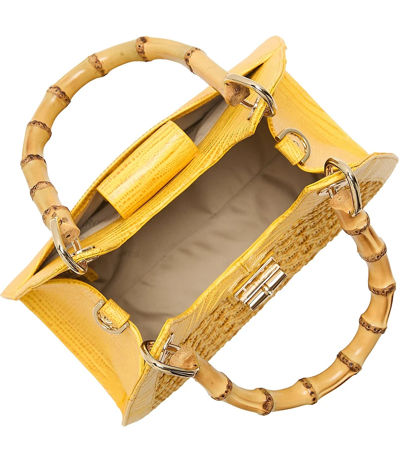 BRAHMIN Vivid Yellow Sunshadow Collection Adrian Satchel Bag