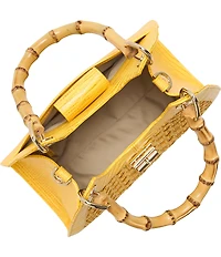 BRAHMIN Vivid Yellow Sunshadow Collection Adrian Satchel Bag