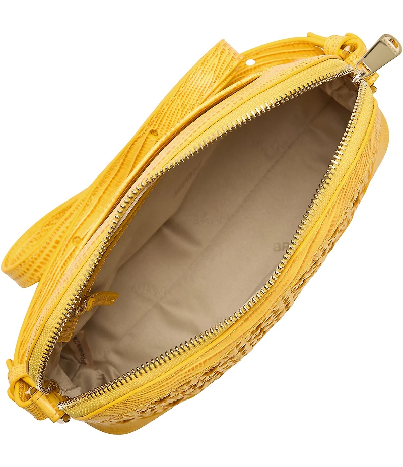 BRAHMIN Vivid Yellow Sunshadow Collection Amal Crossbody Bag