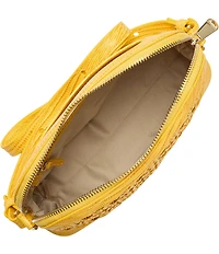 BRAHMIN Vivid Yellow Sunshadow Collection Amal Crossbody Bag