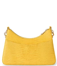 BRAHMIN Vivid Yellow Sunshadow Collection Mod Esme Raffia Shoulder Bag