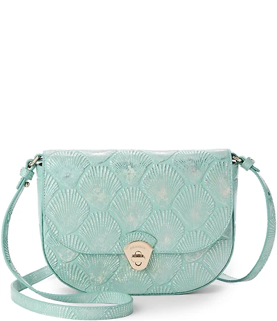 BRAHMIN Waterfall Tides Collection Portia Flap Crossbody Bag
