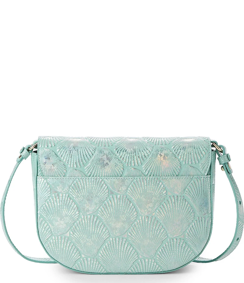 BRAHMIN Waterfall Tides Collection Portia Flap Crossbody Bag