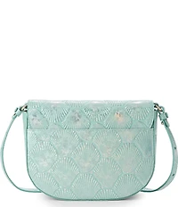 BRAHMIN Waterfall Tides Collection Portia Flap Crossbody Bag