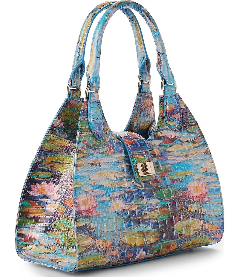BRAHMIN Waterlily Melbourne Adrian Satchel Bag