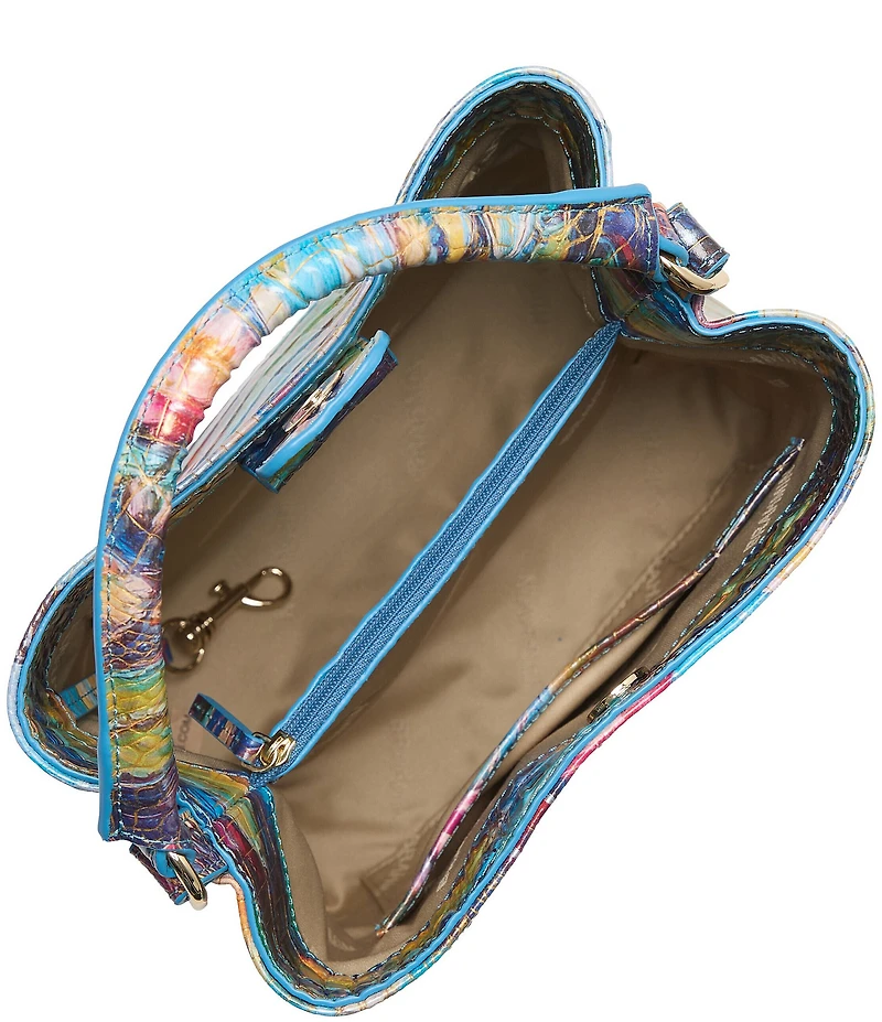 BRAHMIN Waterlily Melbourne Collection Mini Amelia Bucket Bag