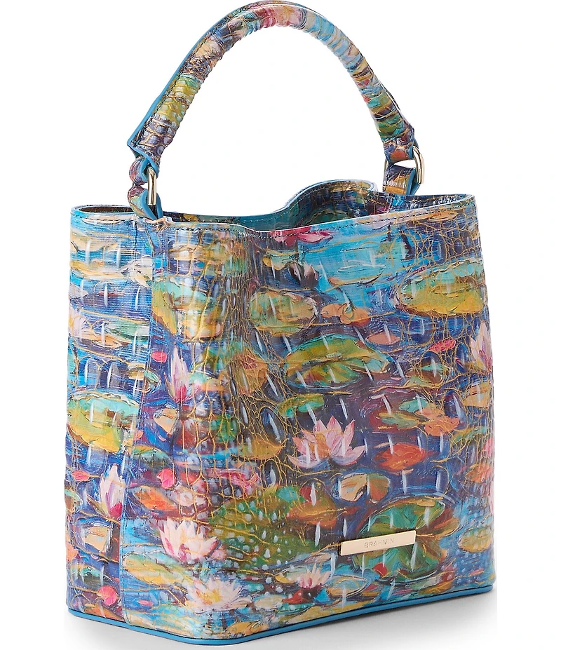 BRAHMIN Waterlily Melbourne Collection Mini Amelia Bucket Bag