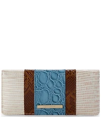 BRAHMIN Westlake Collection Blue Ady Bifold Wallet