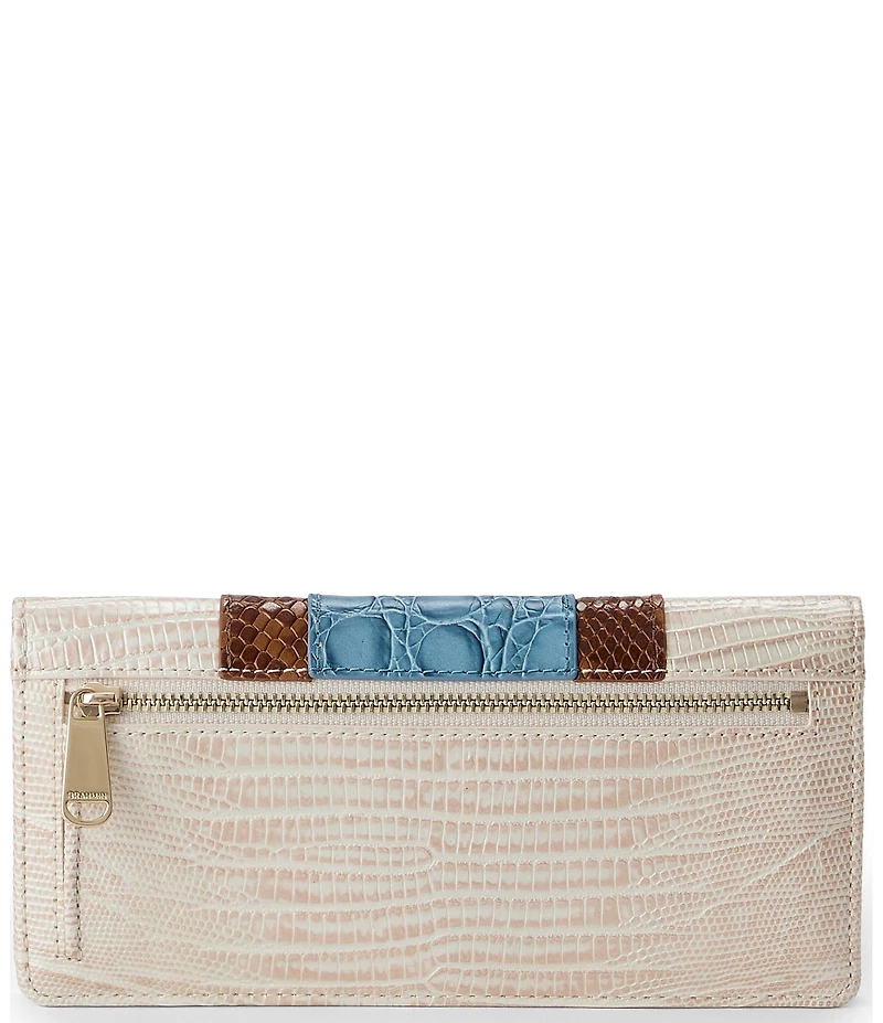 BRAHMIN Westlake Collection Blue Ady Bifold Wallet