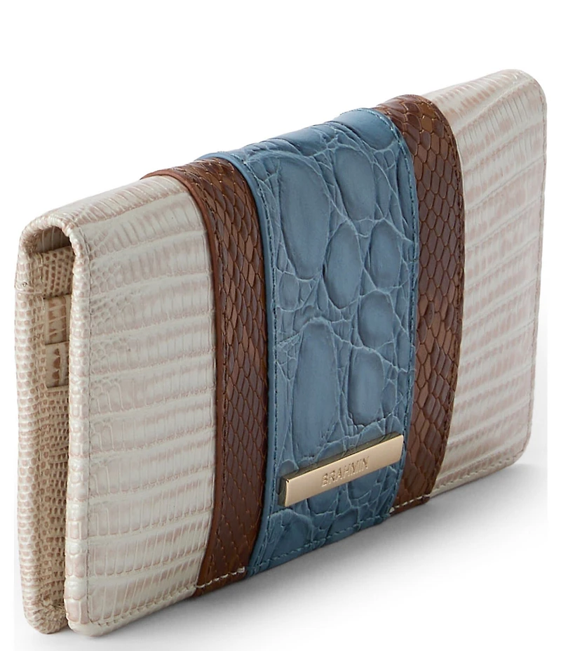 BRAHMIN Westlake Collection Blue Ady Bifold Wallet