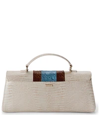 BRAHMIN Westlake Collection Blue Dayan Satchel Bag