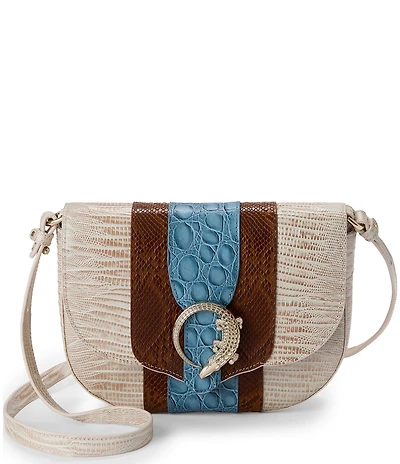 BRAHMIN Westlake Collection Blue Portia Crossbody Bag