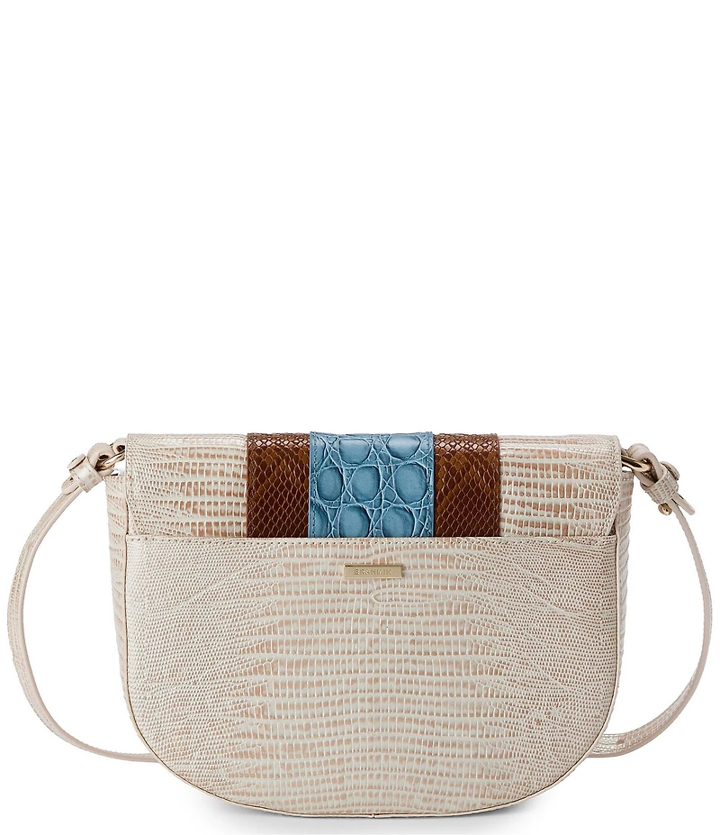 BRAHMIN Westlake Collection Blue Portia Crossbody Bag