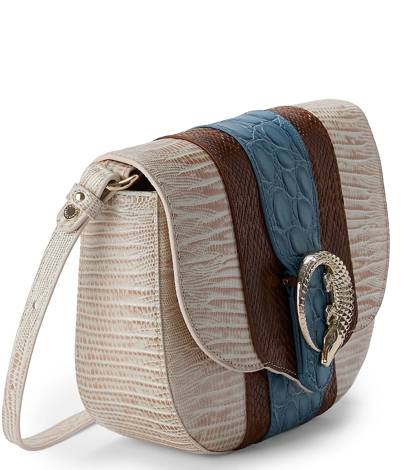 BRAHMIN Westlake Collection Blue Portia Crossbody Bag
