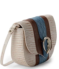 BRAHMIN Westlake Collection Blue Portia Crossbody Bag