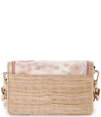BRAHMIN Whimsy Collection Minuette Floral Sequin Velvet Crossbody Bag