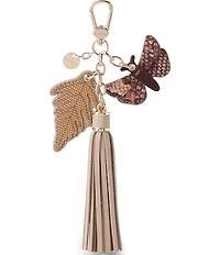 BRAHMIN Woodland Collection Multi Fern & Butterfly Bag Charm