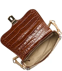 BRAHMIN Yuma Collection Nerida Snake Embroidered Shoulder Bag