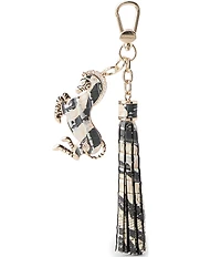 BRAHMIN Zebra Everlasting Encore Tassel Bag Charm