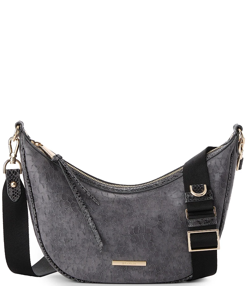 BRAHMIN Zostera Collection Percy Crescent Crossbody Bag