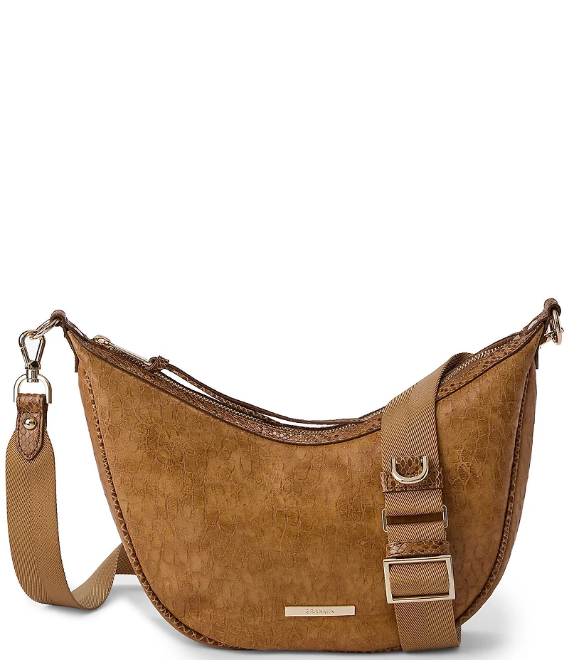 BRAHMIN Zostera Collection Percy Crescent Crossbody Bag