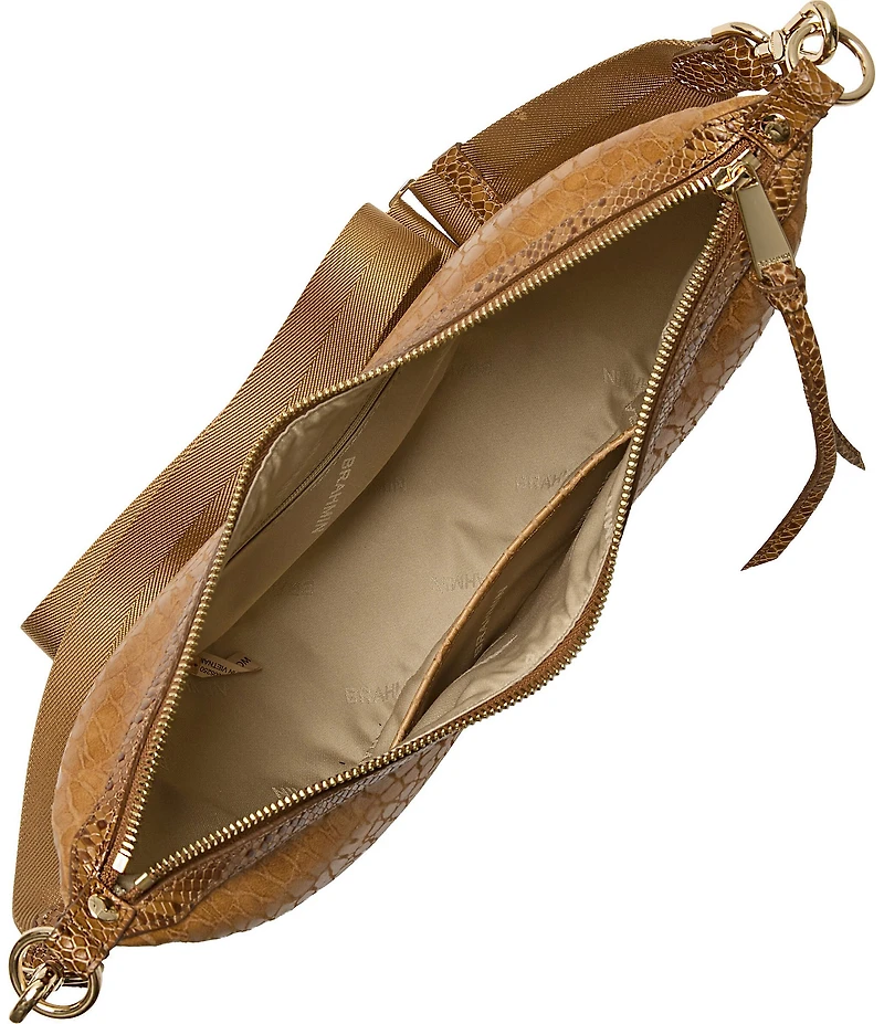 BRAHMIN Zostera Collection Percy Crescent Crossbody Bag
