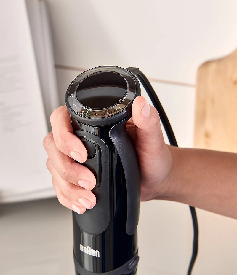 Braun Multiquick 5 Vario Hand Blender (SS Blending Shaft+Beaker) - 21 Speeds