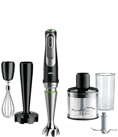Braun Multiquick 9 Hand Blender With Imode Technology (SS Blending Shaft + Beaker + Whisk + 2C Chopper + Masher)