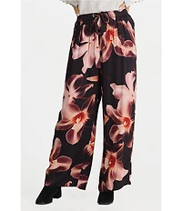 Brave + True Astrid Coordinating Floral Print Drawstring Wide Leg Pants