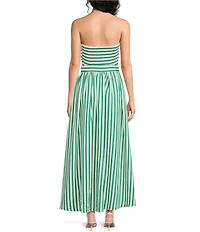 Brave + True Avalon Seersucker Strapless Midi Dress