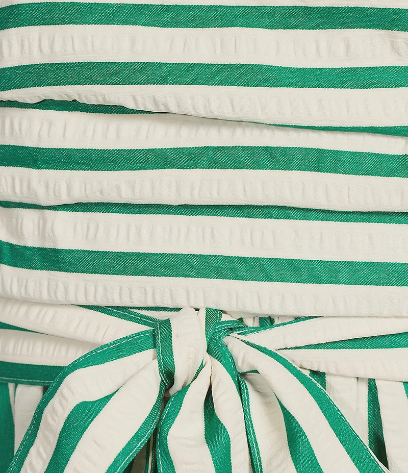 Brave + True Avalon Seersucker Strapless Midi Dress