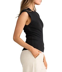 Brave + True Daphne Crew Neck Rib Knit Tank
