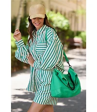 Brave + True Ezra Coordinating Collared Long Sleeve Button Front Blouse